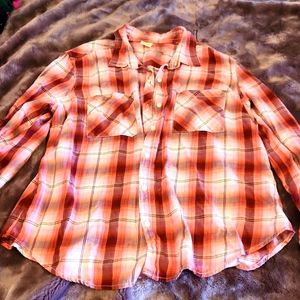A long sleeve flannel.
